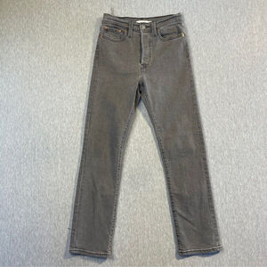 Levi’s Wedgie Straight Fit Jeans Women’s Size 27 x 28 Grey High Rise Cropped